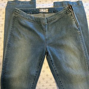 Free people flare slit jean